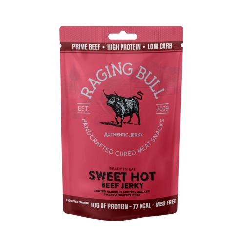Raging Bull Jerky - Sweet Hot Beef (10x28g)