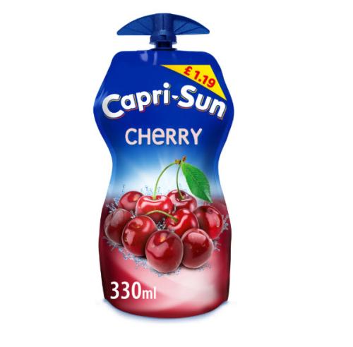 Capri-Sun Resealable Juice Pouch - Cherry PMP £1.19 (15x330ml)