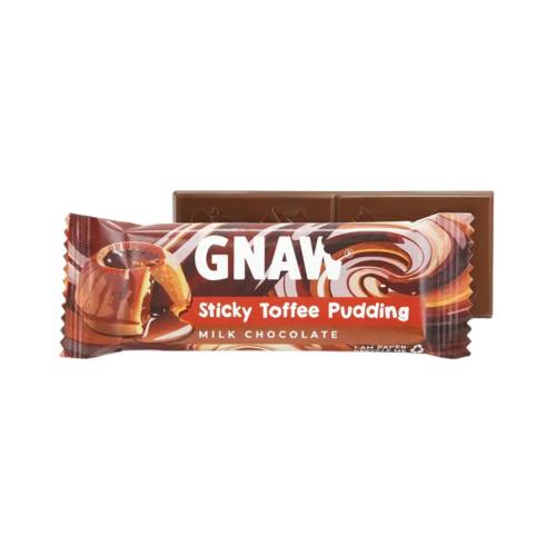 Gnaw Milk Chocolate Bar - Sticky Toffee Pudding (25x35g)