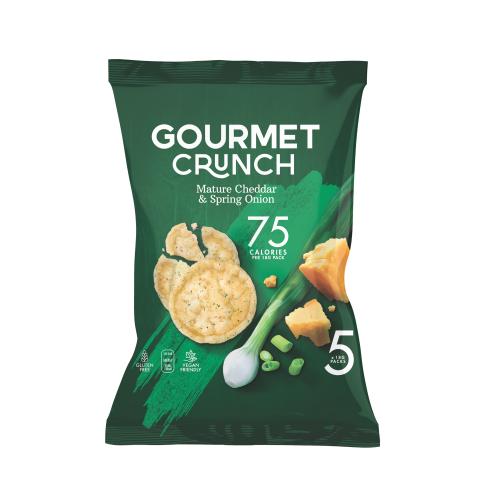 Gourmet Crunch Crisps - Cheddar Cheese & Spring Onion (6x5x18g)