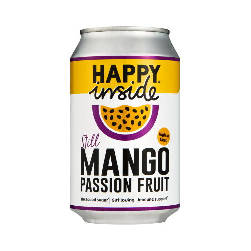 Happy Inside Still Gut Health Drink - Mango & Passion Fruit (24x330ml)