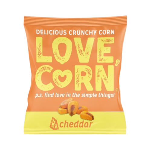 Love Corn Snack Shot Crunchy Corn - Cheddar (24x20g)
