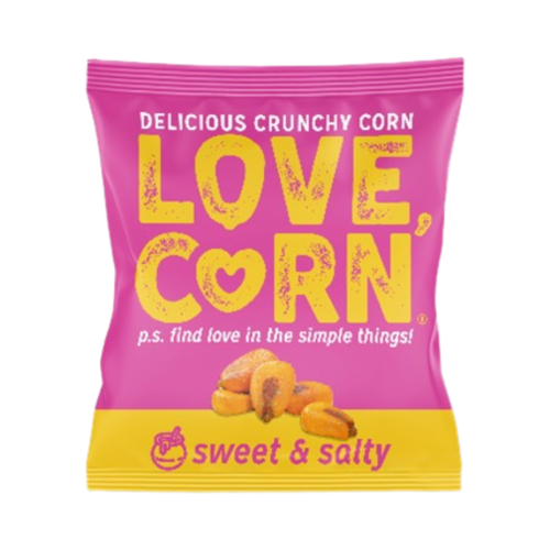 Love Corn Snack Shot Crunchy Corn - Sweet & Salty (24x20g)