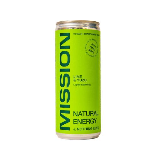 MISSION Natural Energy - Lime + Yuzu with Yerba Maté (12x250ml)