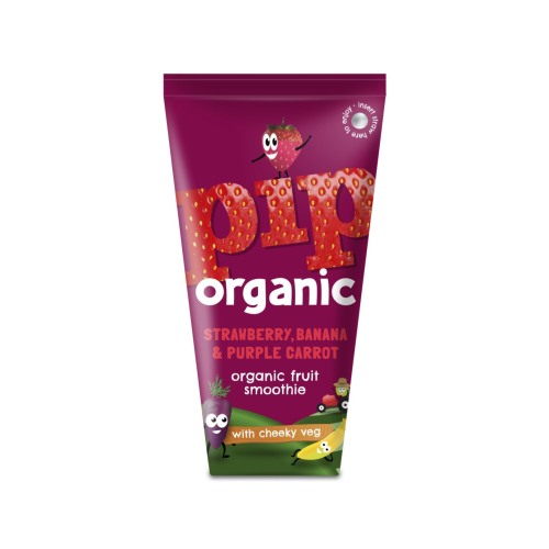Pip Organic Fruit Smoothie - Strawberry, Banana & Purple Carrot  (24x180ml)