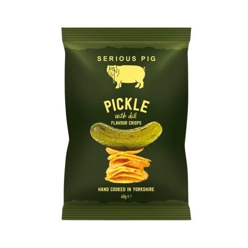 Serious Pig Crisps - Pickle with Dill (24x40g)