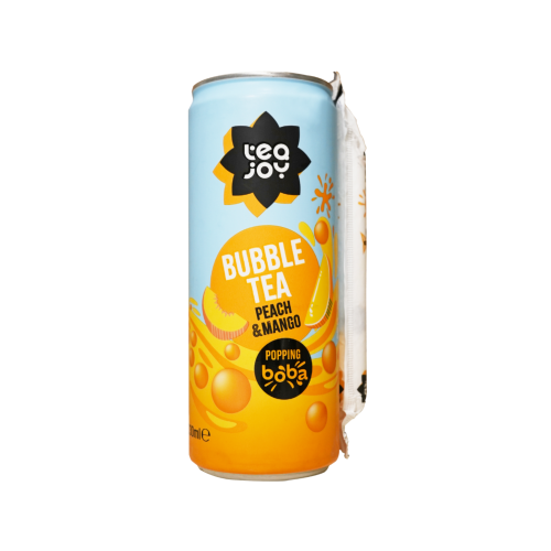 Tea Joy Boba Tea - Peach & Mango (12x330ml)