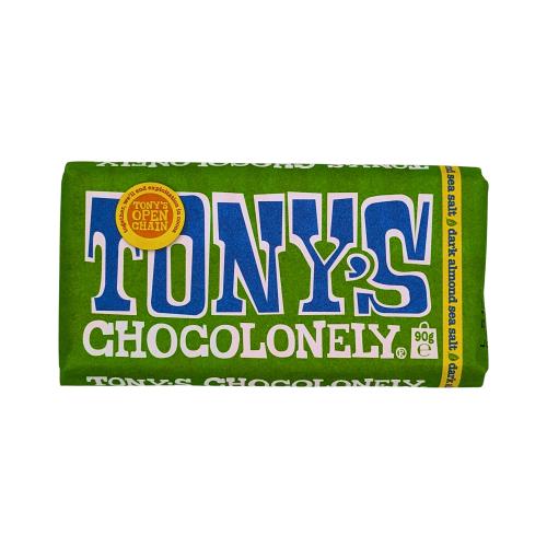 Tony's Chocolonely Bar - Dark Almond Sea Salt (21x90g)