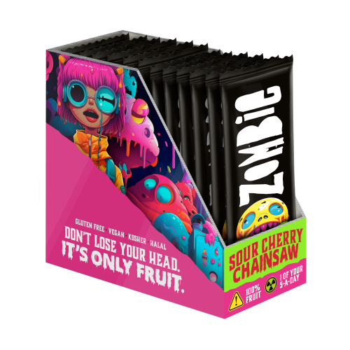 Zombie Fruit Snack Bars - Sour Cherry Chainsaw (12x25g)