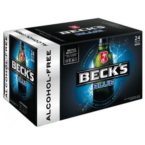 Beck's Blue Alcohol Free German Beer Bottles 24 x 275ml