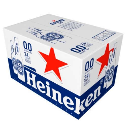Heineken 0.0 Alcohol Free Beer 24 x 330ml Bottles