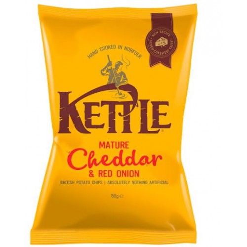 KETTLE® Chips Mature Cheddar & Red Onion 150g