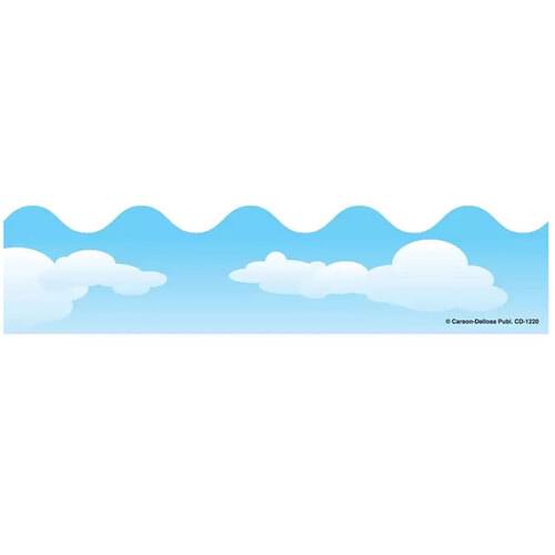 Scalloped Trimmer - Clouds - 3ft x 2.25" (Pack of 13)