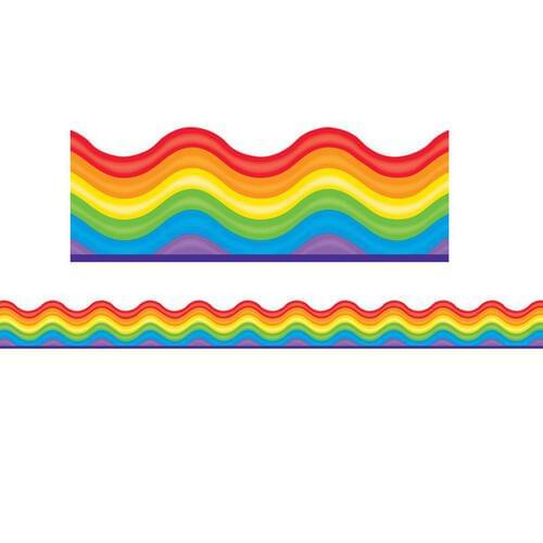 Scalloped Trimmer - Rainbow - 3ft x 2.25" (Pack of 13)
