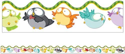 Scalloped Trimmer - Owl Pals - 3ft x 2.25" (Pack of 13)