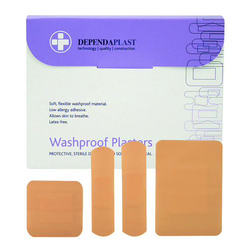 Reliance Medical Dependaplast Washproof Plasters (Pack of 100)