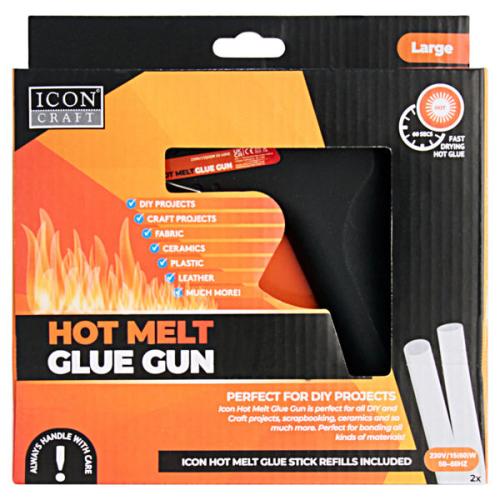 Hot Melt Large Glue Gun - Black (Pack of 1)