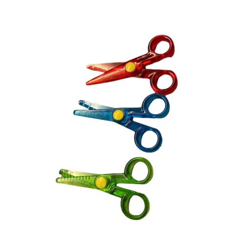 Junior Plastic Safety Dough Scissors (Pack of 3)