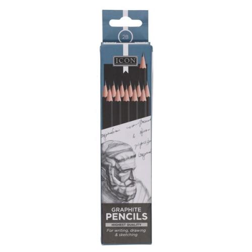 Icon Graphite Pencils 2B (Pack of 12)