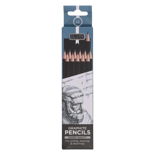 Icon Graphite Pencils 6B (Pack of 12)