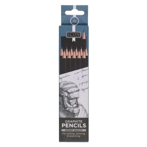 Icon Graphite Pencils 4B (Pack of 12)