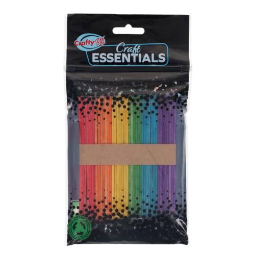 Lollipop Sticks - Assorted Colours (Pack of 42)