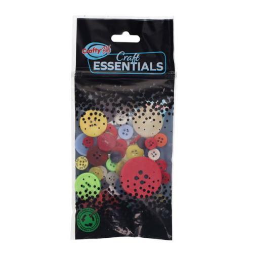 Buttons - Assorted Size & Colour (Large, Medium, Small)