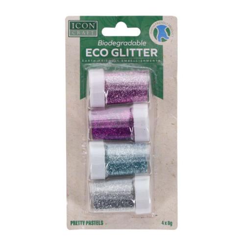 Biodegradable ECO Glitter 8g (Pack of 4)