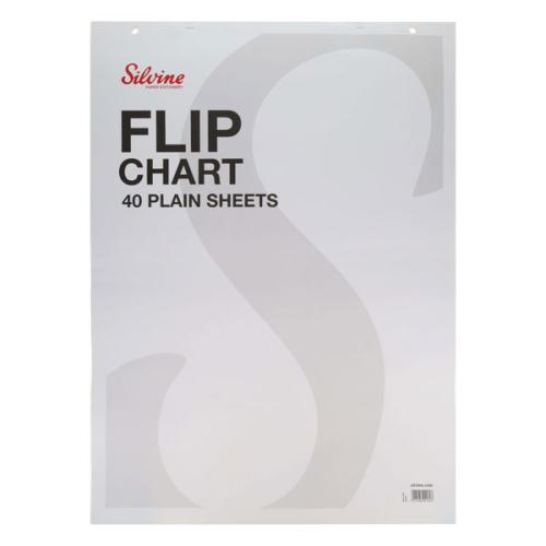Flipchart Pad Perforated 40 Sheets A1 Plain (Pack of 1)