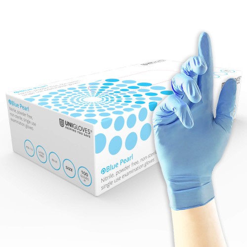 Blue Pearl - Nitrile Gloves -10 x 100 - Medium