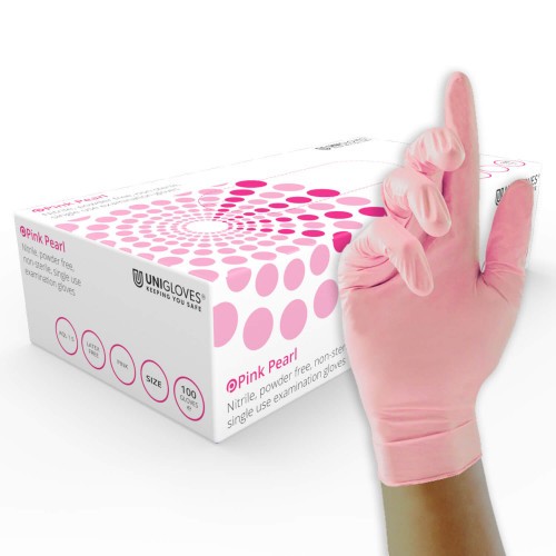 Pink Pearl - Nitrile Gloves -10 x 100 - Extra Large