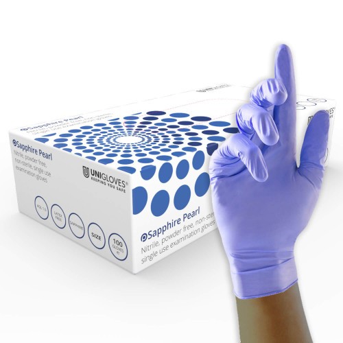 Sapphire Pearl - Nitrile Gloves 10 x 100 - Large