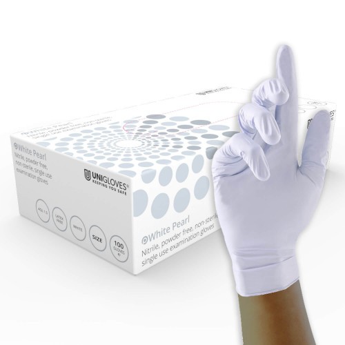 White Pearl - Nitrile Gloves -10 x 100 - Extra Large