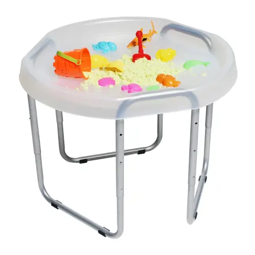 Early Years Clear Play  Tuff Tray Hexacle with Stand - Tray 73 x 71cm adjustable stand from 45-65 cm - Per Set