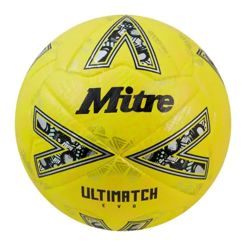 Mitre Ultimatch Evo - Size 4 - Yellow/Orange/Blue - Pack of 12 with Storage Bag