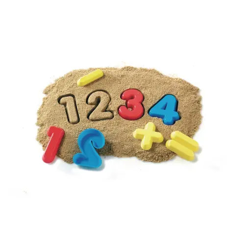 Learning Resources Numbers and Operations Sand Moulds - 75 x 5mm - Assorted - Pack of 26