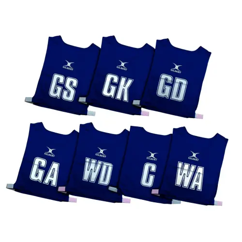 Gilbert Netball Bib - Navy - Medium - Pack of 7