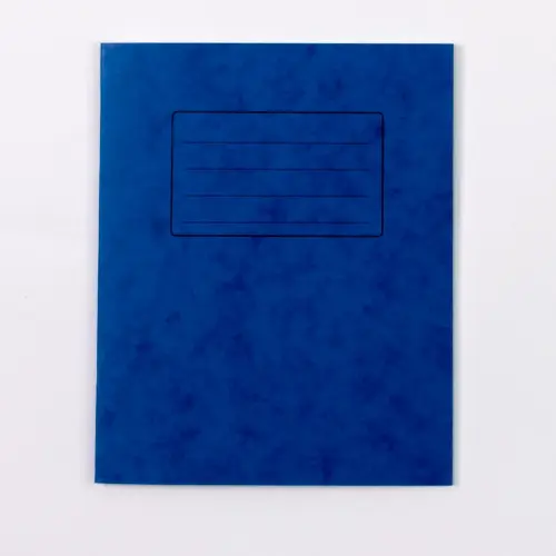 8 x 6.5"/203 x 165mm Blue Cover 7mm Squared Exercise Book - 48 Page - Pack of 100