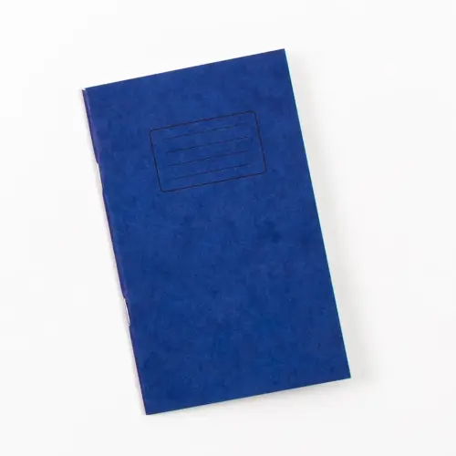 6 x 4"/165 x 102mm Blue Cover 7mm Ruled Notebook/Exercise Book - 48 Page - Pack of 100