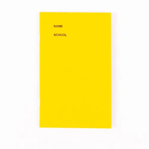 6.5 x 4"/165 x 102mm Yellow Cover 8mm Ruled Notebook/Exercise Book - 48 Page - Pack of 100