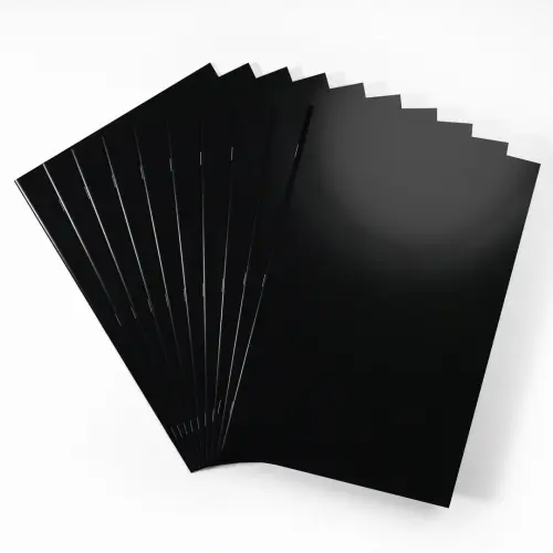 A3/420 x 297mm Black Card Cover Stapled Portrait Sketchbook - 100gsm - 40 Page - Pack of 10