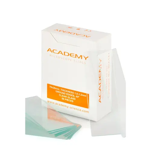 Academy Plain Microscope Slides - 76 x 26mm - Pack of 100