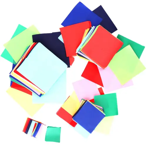Coloured Tissue Paper Squares Pack - Assorted Colours & Sizes - Pack of 480