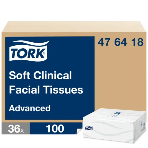 Tork® White Clinical Tissues - 2 Ply - Pack of 36 x 100