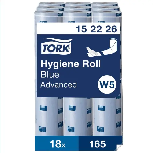 TORK Blue 2 Ply Hygiene Roll - Pack of 18 x 165 Sheets