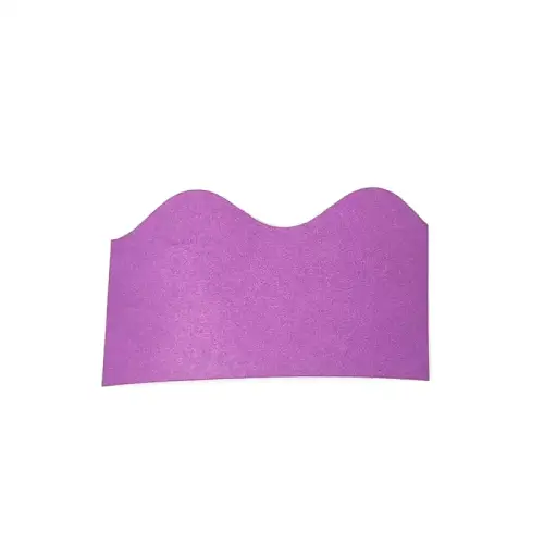 Violet Fadeless® Scalloped Card Border Roll - 57mm x 15m - Per Pack