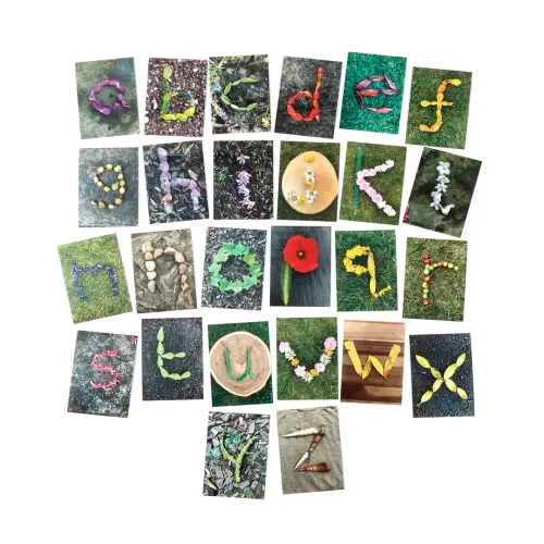 Natural A5/210 x 148mm Alphabet Cards - Lowercase - Pack of 26