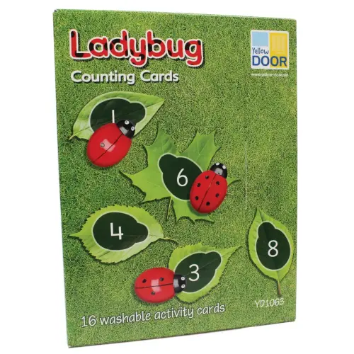 Yellow Door Ladybugs Early Number Washable Cards - Pack of 16 - Per Set