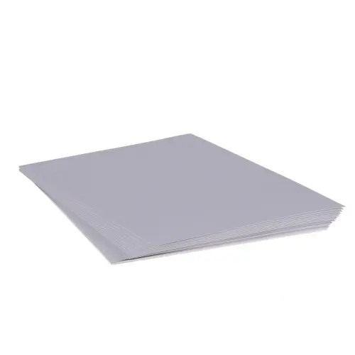 A4/297 x 210mm Metallic Silver Card - 225gsm - Pack of 20