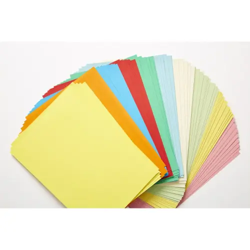 Colourcard A4/297 x 210mm Craft Card - 230 micron - Assorted - Pack of 100